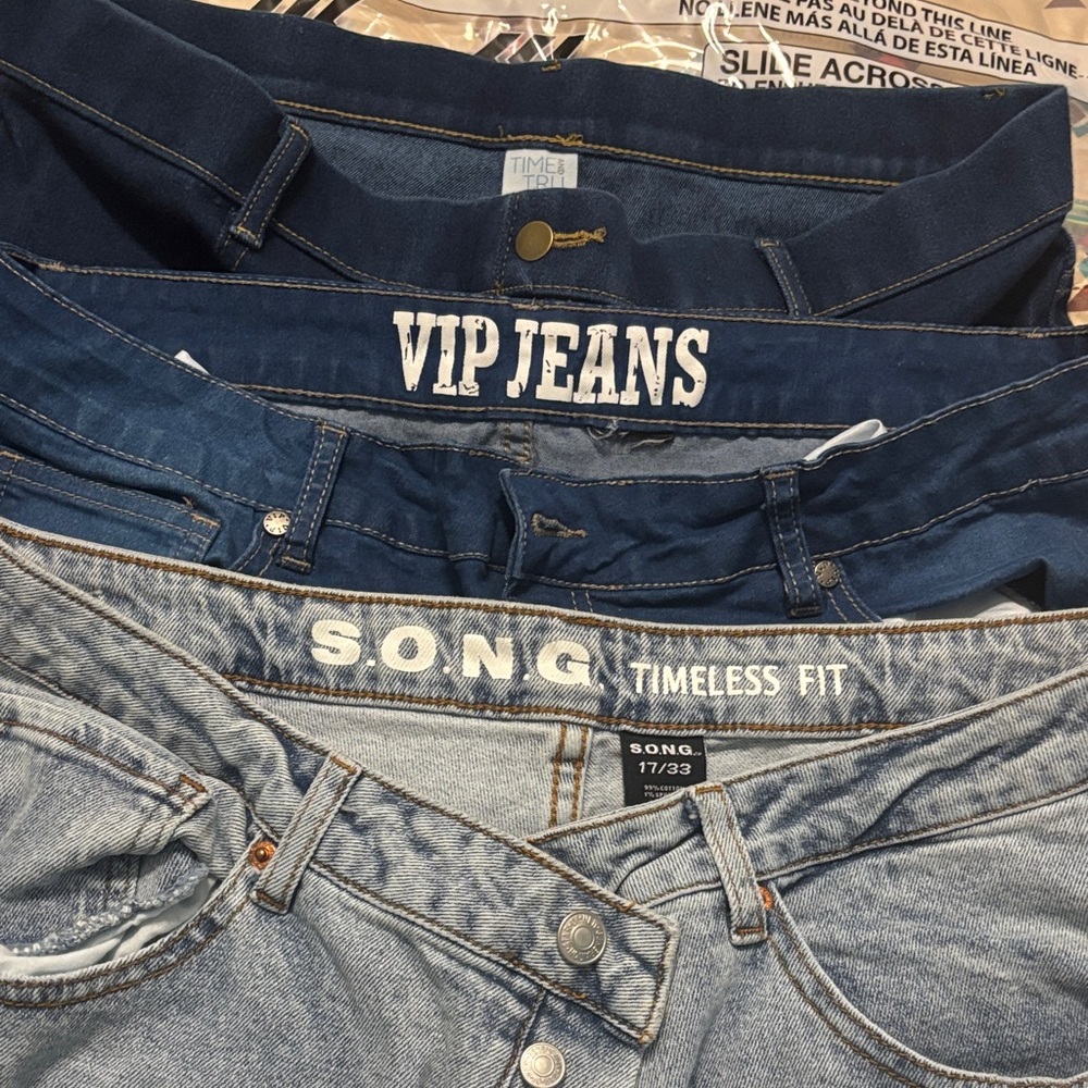 Lot of 3 various brands of Jean all fit like 16 women